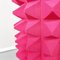 Italian Postmodern Pink Foam Cylindrical Totem with Pyramids, 1990s 6