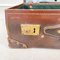 Mid-Century Modern Italian Brown and Green Leather Luggage, 1970s, Image 19