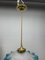 Jugendstil Deckenlampe mit Scailmont Belgium Glasschirm, 1930er 4