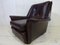 Brown Leather Lounge Chair, 1960s 6
