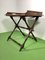 English Style Walnut Folding Table or Serving Table, 1900 4