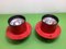 Red Pipeline P1C Ceiling Light Spots from Nordisk Solar, Set of 2 2