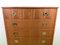 High Shop Chest of Drawers in Teak Veneer with Brass Fittings, 1970 3