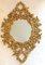 Espejo francés modernista ovalado dorado, Imagen 1