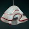 Vintage Murano Glass Pendant Handkerchief Lamp, Italy, 1980s 2