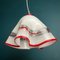 Vintage Murano Glass Pendant Handkerchief Lamp, Italy, 1980s 7