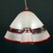 Vintage Murano Glass Pendant Handkerchief Lamp, Italy, 1980s 5