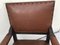 Oak Throne Chair Covered with Leather, 1900s, Image 11