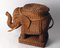 Peddle Cane Rattan Elefanten Beistelltisch, Frankreich, 1960er 8