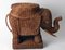 Table d'Appoint Elephants en Rotin, France, 1960s 6