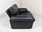 Fauteuil Coronado en Cuir Noir par Tobia Scarpa B&b pour B&b Italia / C&b Italia, Italie, 1960s 6