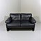 Black Leather Sofa by Tobia Scarpa B&b for C&b Italia, Italy, 1960s 11