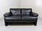 Black Leather Sofa by Tobia Scarpa B&b for C&b Italia, Italy, 1960s, Image 9