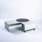 Tavolino da caffè postmoderno regolabile in marmo bianco e nero, Immagine 20