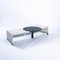 Tavolino da caffè postmoderno regolabile in marmo bianco e nero, Immagine 5