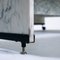 Tavolino da caffè postmoderno regolabile in marmo bianco e nero, Immagine 15