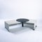 Mesa de centro ajustable posmoderna de mármol blanco y negro, Imagen 19