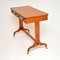 Antiker Schreibtisch aus Holz mit Intarsien, 1950er 9