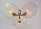 Mid-Century Pendant Lamp with Glass Shades, 1950s 4