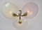 Mid-Century Pendant Lamp with Glass Shades, 1950s, Image 4