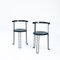 Postmodern Tripod Chairs by Bla Station Chairs, 1980s, Set of 2 1