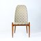 Tall Side Chair in Teak & Upholstery, Czechoslovakia, 1960s 9