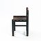 Sedie da pranzo brutaliste vintage in pelle e legno con corda, set di 2, Immagine 18