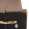 Sedie da pranzo brutaliste vintage in pelle e legno con corda, set di 2, Immagine 27