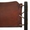 Sedie da pranzo brutaliste vintage in pelle e legno con corda, set di 2, Immagine 22