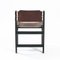 Sedie da pranzo brutaliste vintage in pelle e legno con corda, set di 2, Immagine 21