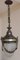 Antike Deckenlampe aus Metall & Glas, 1910er 2