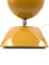 Lámpara de mesa Eyeball amarilla era espacial, años 70, Imagen 14