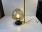 Art Deco Scandinavian Bronze and Green Glass Table Lamp 8