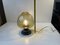 Art Deco Scandinavian Bronze and Green Glass Table Lamp, Image 8