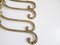 Brass Clothing Hangers, 1950s, Set of 4 5