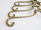 Brass Clothing Hangers, 1950s, Set of 4 3