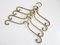 Brass Clothing Hangers, 1950s, Set of 4 2
