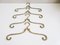 Brass Clothing Hangers, 1950s, Set of 4 1