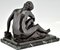 Jaume Martrus Y Riera, Art Deco Bathing Nude, 1925, Bronze 6