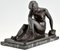 Jaume Martrus Y Riera, Art Deco Bathing Nude, 1925, Bronze 3