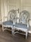 Antique Gustavian White & Upholstered Armchairs, 1890, Set of 2, Image 1