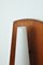 Scandinavian Modern Wall Light in Teak, Brass & Opaline Glass, Denmark, 1960s, Image 11