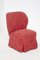 Fauteuils Rouges Vintage, Italie, 1950s, Set de 2 8