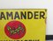 Cartel grande esmaltado de Salamander Schuhfabrik, años 50, Imagen 8