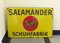 Cartel grande esmaltado de Salamander Schuhfabrik, años 50, Imagen 1