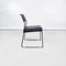 Italian Modern Black Steel Chairs Omstak by Rodney Kinsman Bieffeplast, 1970s, Set of 2 3