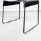Italian Modern Black Steel Chairs Omstak by Rodney Kinsman Bieffeplast, 1970s, Set of 2 18