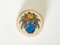 Large Art Deco Round Flowers Cream Box from Emaux De Longwy, 1930s, Image 3