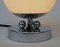 Lampada da tavolo piccola Art Déco placcata in cromo, anni '20, Immagine 8