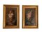 Miguel Parra, Flowers, 1800s, Large Oil on Canvas Paintings, Framed, Set of 2 1